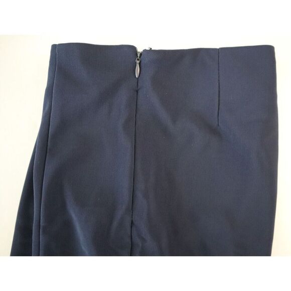 En Saison x Anthropologie Women's Sz S Navy Blue High-Waist Side-Slit Pants - Picture 9 of 13